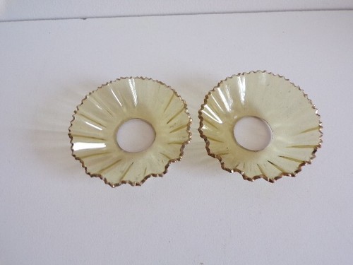 Lot bobeches en verre - bobeches,