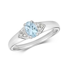 Bague Solitaire Femme Or Blanc