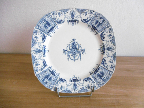 Plat faience gien decor - faience,