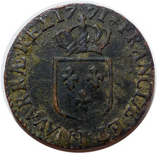 Louis XV 1/2 Sol 1771 BB Strasbourg