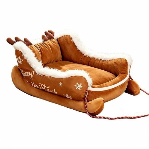 Lit peluche forme de - lit, en