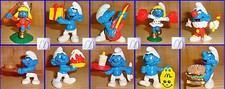 SCHTROUMPF: SET MC DONALDS TBE Schleich (Smurf Pitufo Schlumpf)
