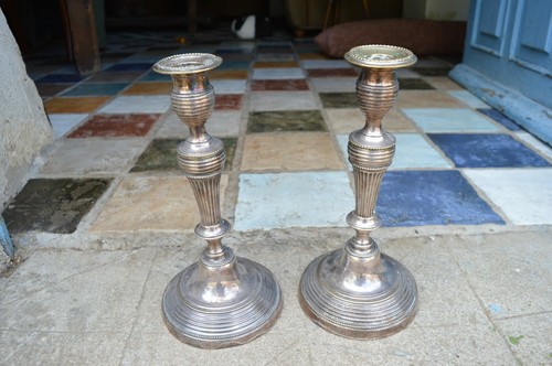 Paire bougeoirs chandeliers - bougeoirs,