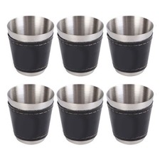  6 Pcs Tasse Inox Tasses De