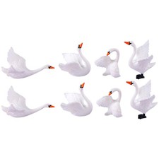  Figurines miniatures de cygne