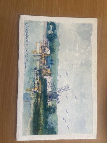 Aquarelle sur papier saint - aquarelle,