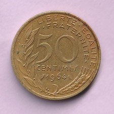 50 Centimes, FRANCE 1964