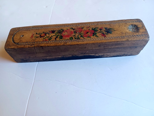 Ancien plumier bois 3 - ancien,