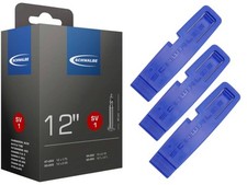 1 x tuyau de vélo Schwalbe 50-203 (12 x 2,00) SV 40 mm Sclaverand + lève-pneu