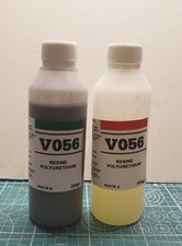 résine polyuréthane de moulage, gris clair, fluide et rapide, kit 250gr + 250gr