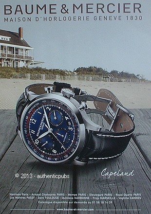 Publicite montre baume - publicite, &