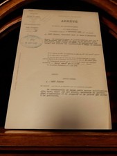 Document ancien vintage arrêté préfectoral Bouches-du-Rhône Marseille 1930-40