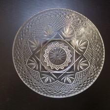 N9670 bol coupelle vide-poche verre blanc transparent art déco table bureau