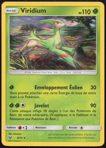 Carte pokémon viridium 73 - carte,