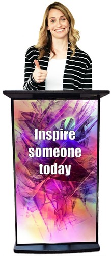 Video lectern accent full - -,