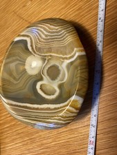banded brown agate bowl /