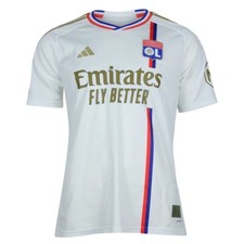 Maillot Olympique Lyonnais, Lyon foot OL 2023-24 signé et porté ALVERO 80 