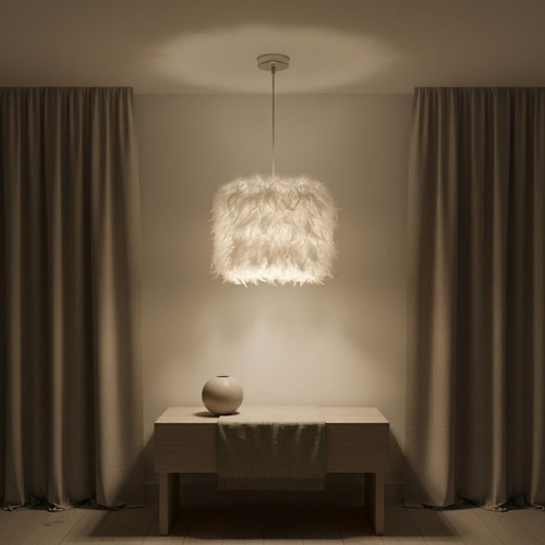 Lampe boule plume design - boule,