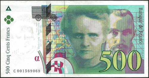 France billet 500 - billet, francs