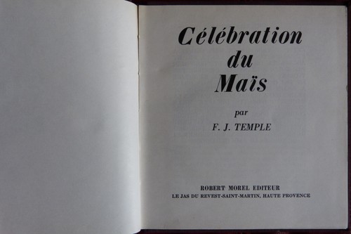 Célébration maïs j - célébration, (f.