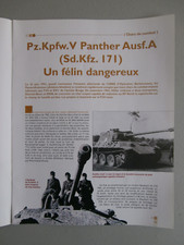CHAR DE COMBAT PZ. KPFW. V PANTHER AUSF. A Allemagne 1944 Fascicule de 12 Pages