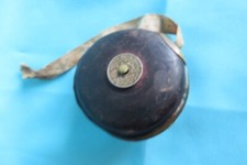 Ancien  Décamètre Cuir et laiton Ruban Tissu Pièce RF/1