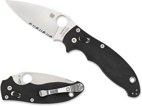 Spyderco manix black g - manix,