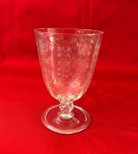 Ancien verre pied en - verre,