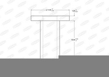 100x BERAL Rivet garniture de