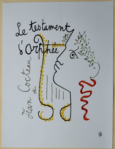Lithographie jean cocteau - de,