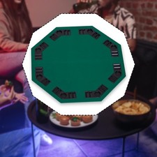 Tapis De Table De Poker Pliable En Bois Pour Texas Hold'em, Idéal Pour Les