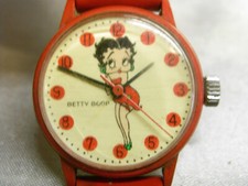 ??  BETTY BOOP MONTRE BRACELET MECANIQUE OPERA MONDI VINTAGE WATCH FONCTIONNE