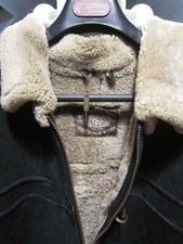 Blouson Bombardier à capuche Oversized Mouton retourné Noir REDSKINS 3XL