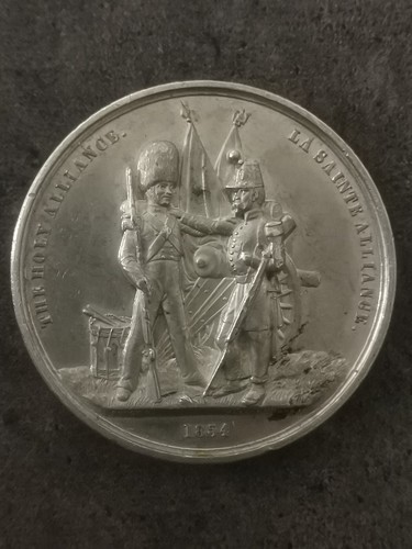 Medaille etain 1854 - medaille, la