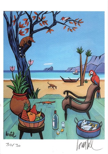 Libris plage exotique - ex-libris,