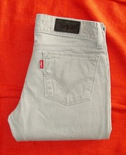 Jean Levi's 571 Slim Stretch Gris Used W29L32