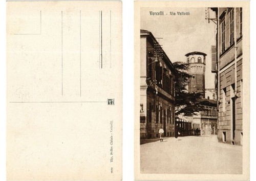 Cpa vercelli via vallotti - ak,