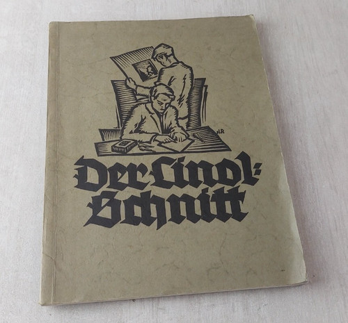 Ancien livre linolschnitt - ancien,