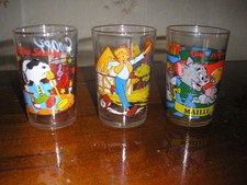 Lot 3 verres vintage Snoopy