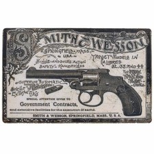 PLAQUE MÉTAL  ARME A FEU