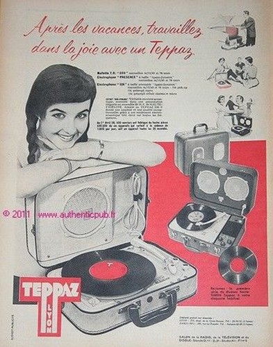 Publicite teppaz electrophone - publicite,