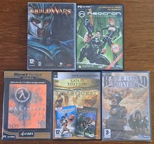 Lot de 5 Jeux pour PC - Avec/Sans notices - pas tous jouables - Vintage
