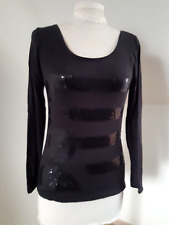 Haut,  Tee-shirt, Noir à