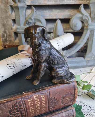 Ancienne statue chien - ancienne,