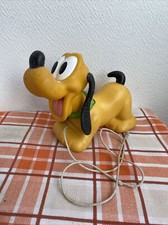 Ancien jouet à tirer pluto Disney jouet à roulettes et pouet rétro