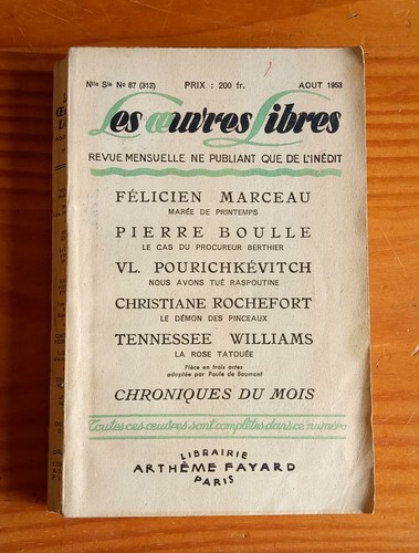 Les oeuvres libres - , 87