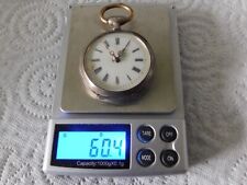 montre gousset argent homme a clef +-1850  fonctionne