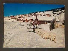 COL DES SAISIES ATTELAGE CHIENS DE TRAINEAU SAVOIE carte postale  
