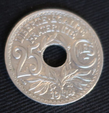 25 centimes Lindauer souligné 1914 cocarde visible