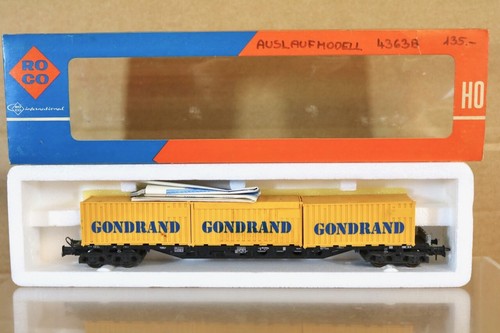 Roco 4363b wagon plat cargo - db,
